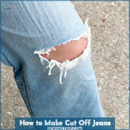 how to make cut off jeans