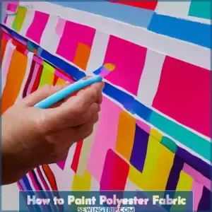 how to paint polyester fabric