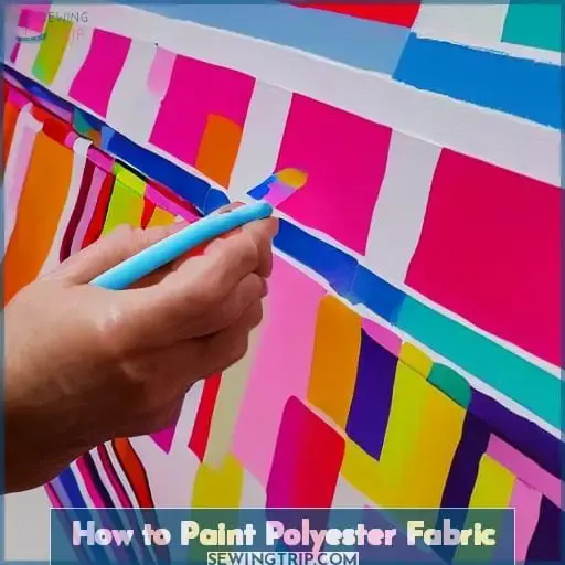 how to paint polyester fabric