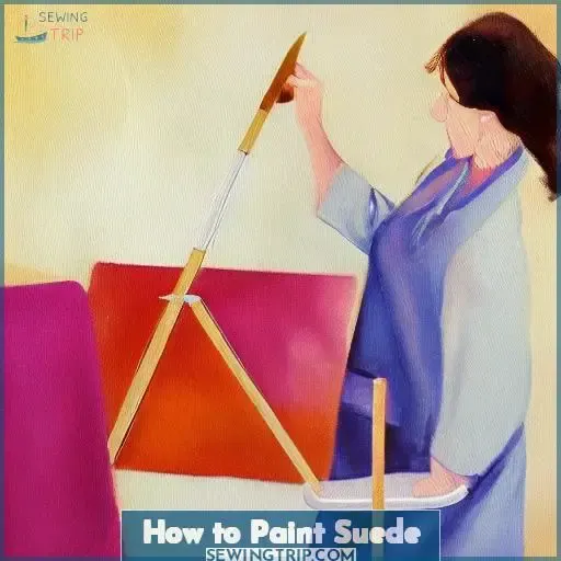 how to paint suede