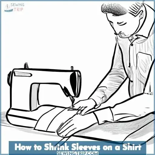 how to shrink sleeves on a shirt