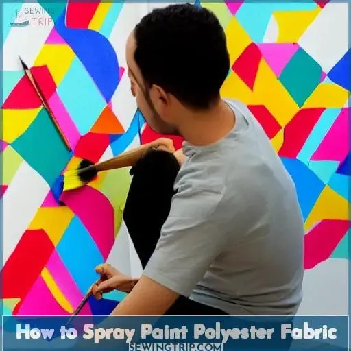 How to Spray Paint Polyester Fabric