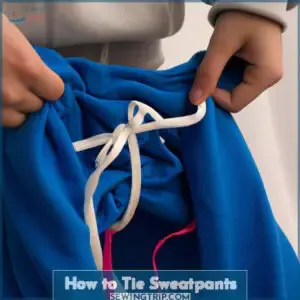 how to tie sweatpants