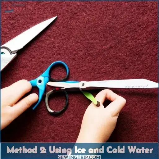 Method 2: Using Ice and Cold Water