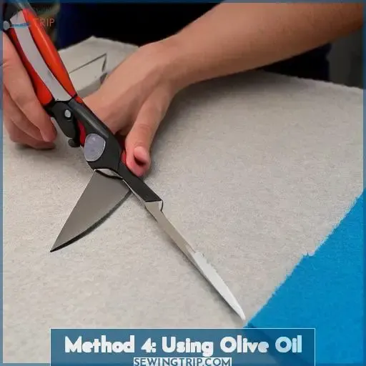 Method 4: Using Olive Oil