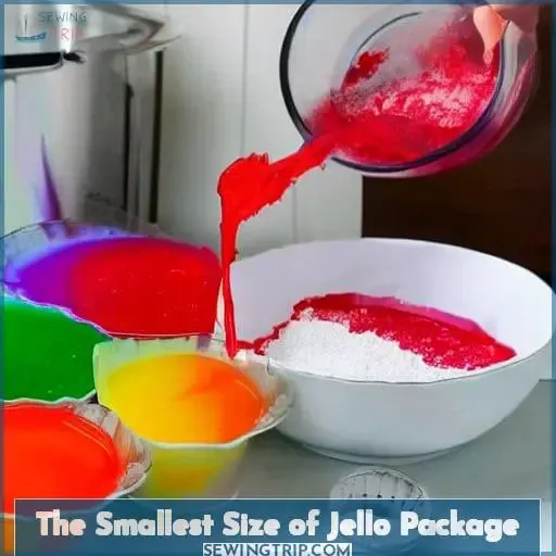 The Smallest Size of Jello Package