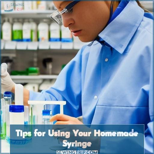 Tips for Using Your Homemade Syringe Tips for Using Your Homemade Syringe