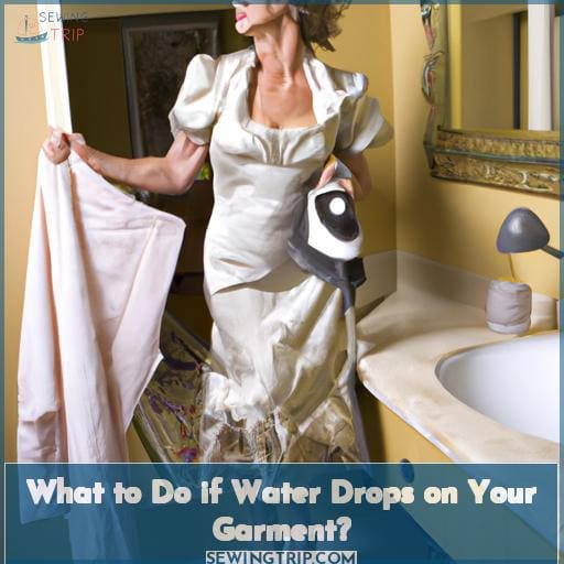 What to Do if Water Drops on Your Garment? What to Do if Water Drops on Your Garment?