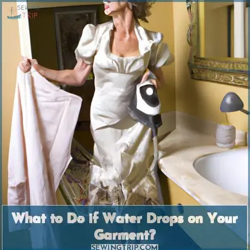 What to Do if Water Drops on Your Garment?
