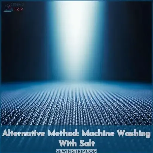 Alternative Method: Machine Washing With Salt