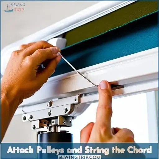 Attach Pulleys and String the Chord