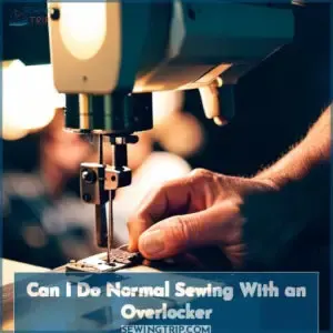 can I do normal sewing with an overlocker