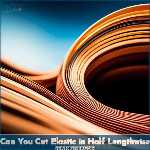 can you cut elastic in half lengthwise