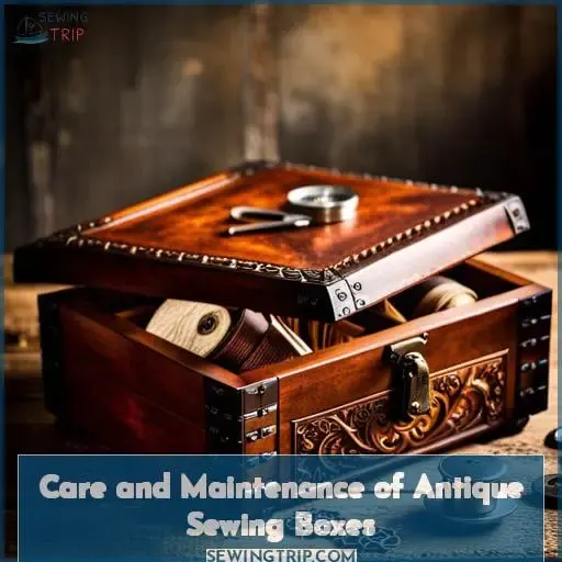 Care and Maintenance of Antique Sewing Boxes