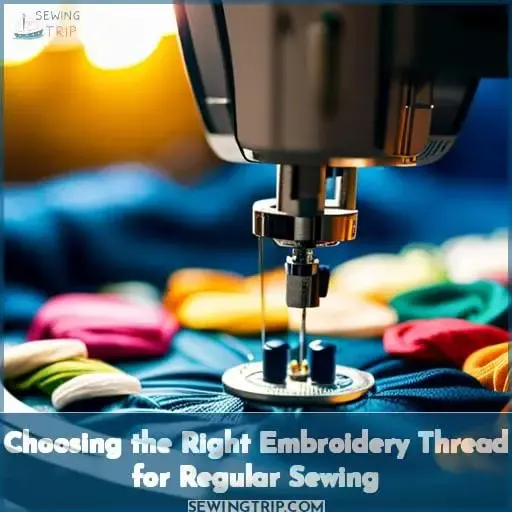 Choosing the Right Embroidery Thread for Regular Sewing