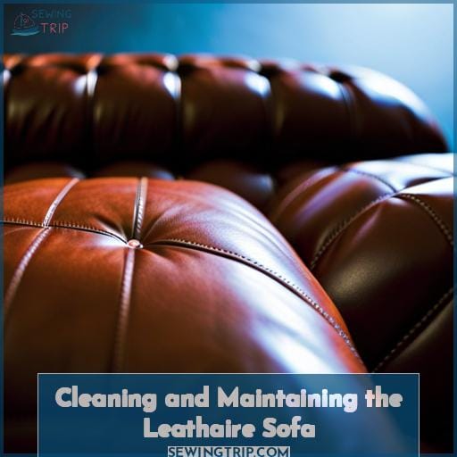Cleaning and Maintaining the Leathaire Sofa Cleaning and Maintaining the Leathaire Sofa
