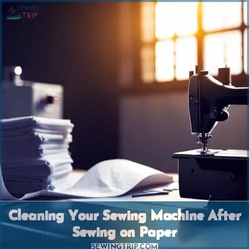 Cleaning Your Sewing Machine After Sewing on Paper