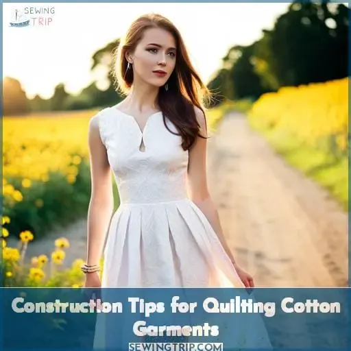 Construction Tips for Quilting Cotton Garments