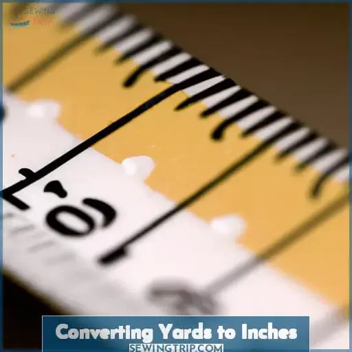 Converting Yards to Inches