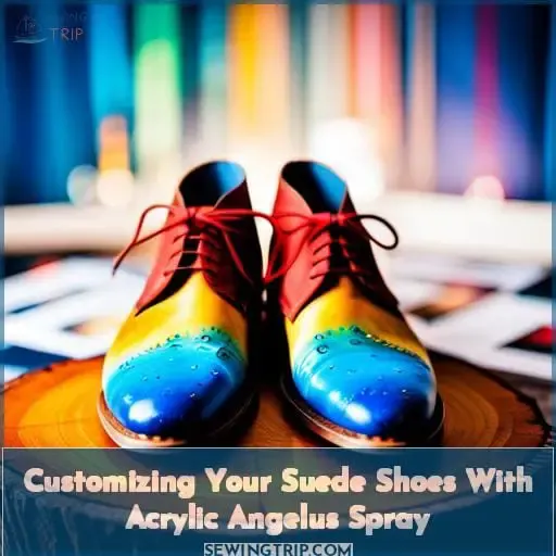Customizing Your Suede Shoes With Acrylic Angelus Spray