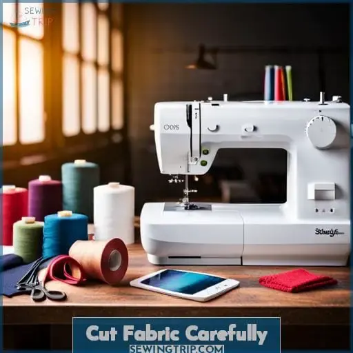 Cut Fabric Carefully