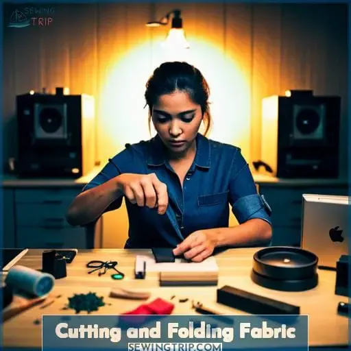 Cutting and Folding Fabric
