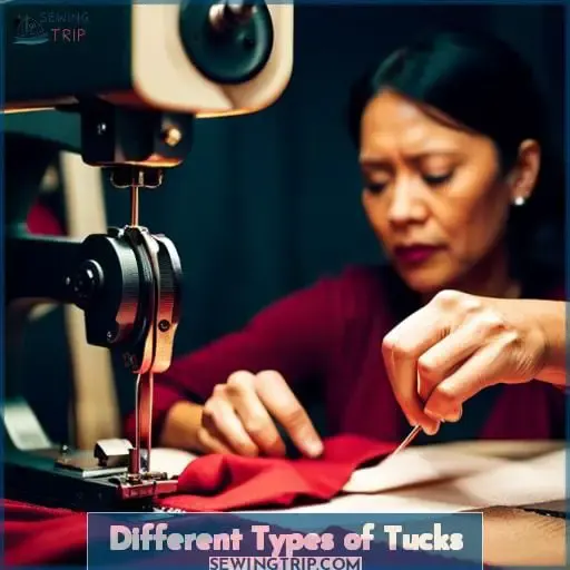 Different Types of Tucks