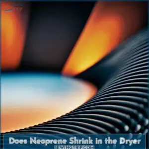 does neoprene shrink in the dryer