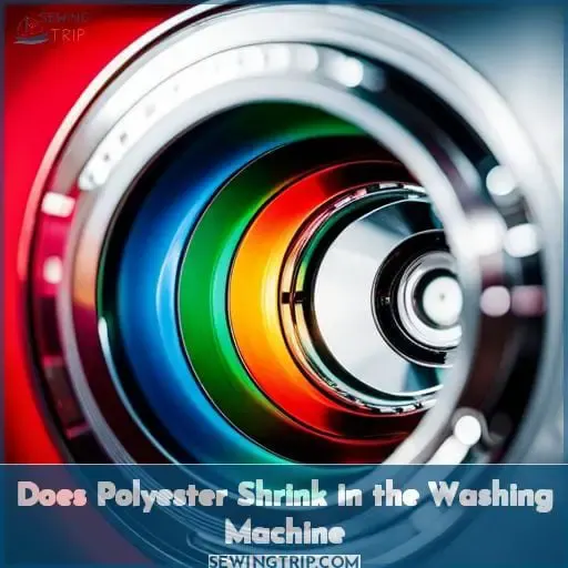 does polyester shrink in the washing machine