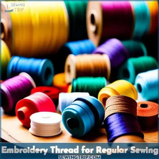 embroidery thread for regular sewing