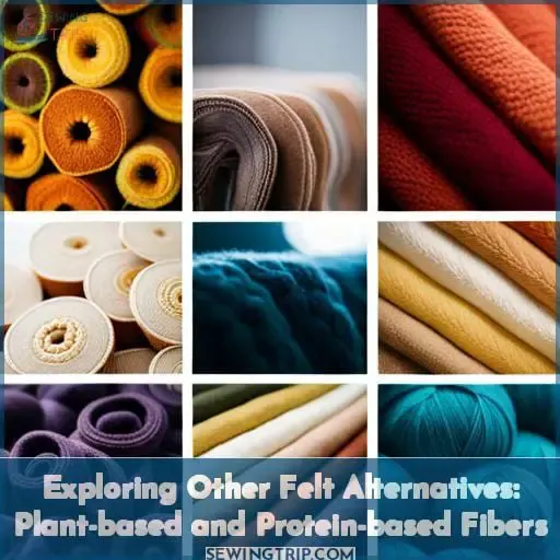 Exploring Other Felt Alternatives: Plant-based and Protein-based Fibers
