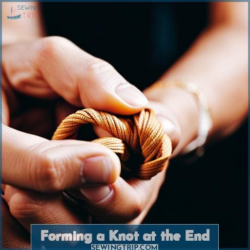 Forming a Knot at the End Forming a Knot at the End
