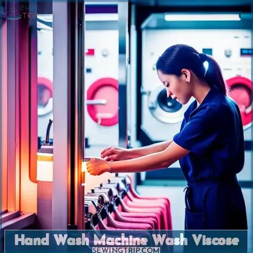 hand wash machine wash viscose