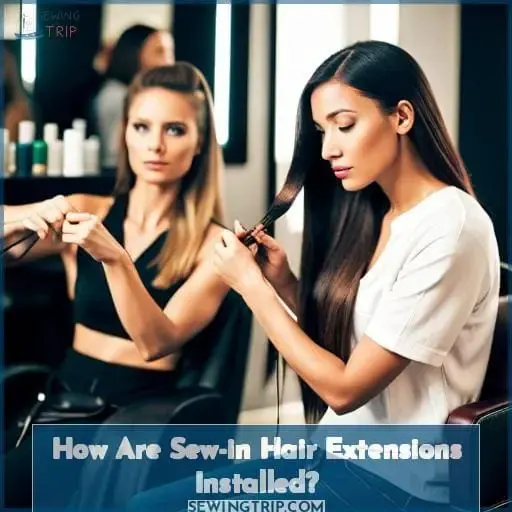 How Are Sew-in Hair Extensions Installed?