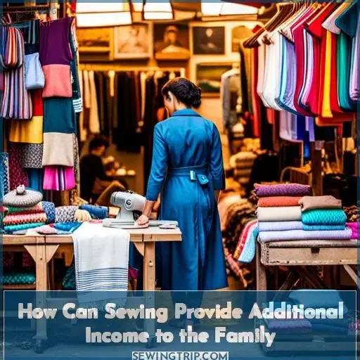 how can sewing provide additional income to the family