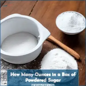how many ounces in a box of powdered sugar