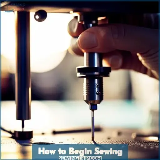 how to begin sewing
