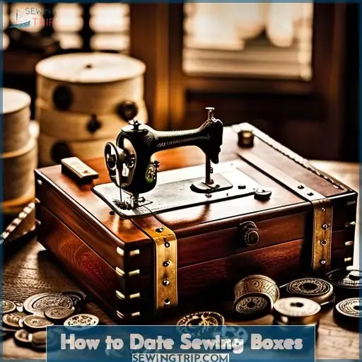 how to date sewing boxes