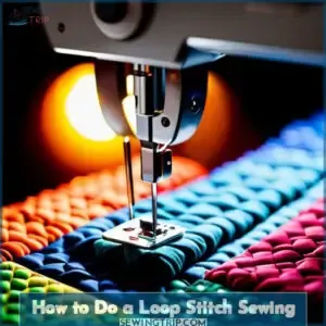 how to do a loop stitch sewing