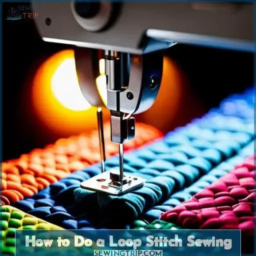 how to do a loop stitch sewing
