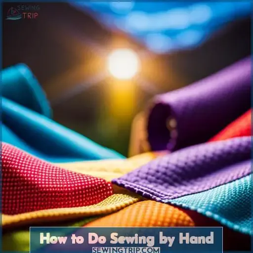 how to do sewing by hand