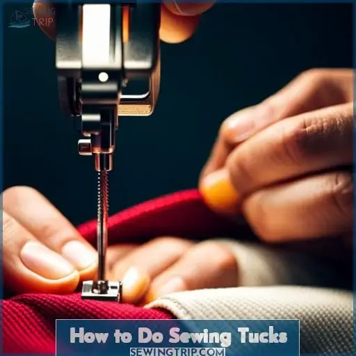 how to do sewing tucks