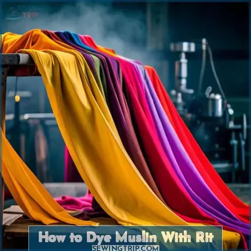 how to dye muslin with rit
