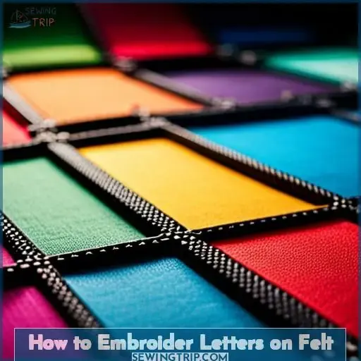 How to Embroider Letters on Felt