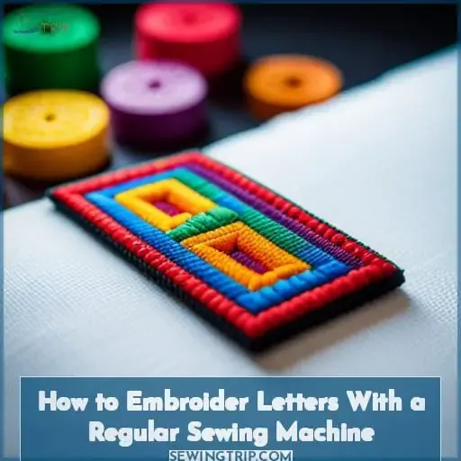How to Embroider Letters With a Regular Sewing Machine