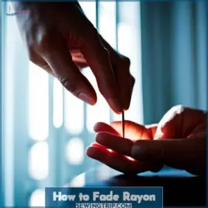 how to fade rayon