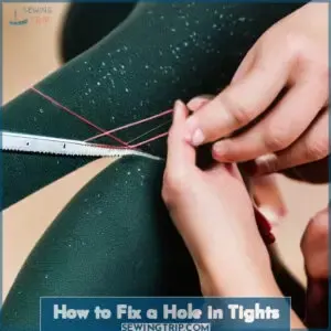 how to fix a hole in tights