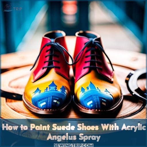 Learn How to Paint Suede Shoes with Acrylic Angelus Spray