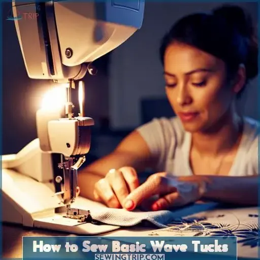 How to Sew Basic Wave Tucks