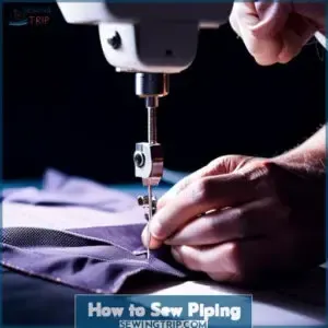 how to sew piping